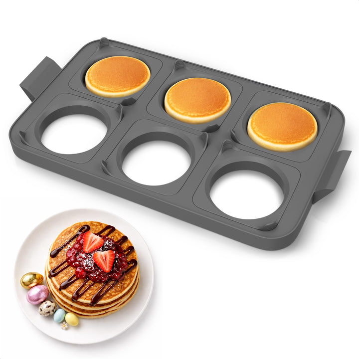 Silikon-Eierformen für Grillplatte – Ringe zum Braten von Eiern – Küche, runder Herd, Eierringe für