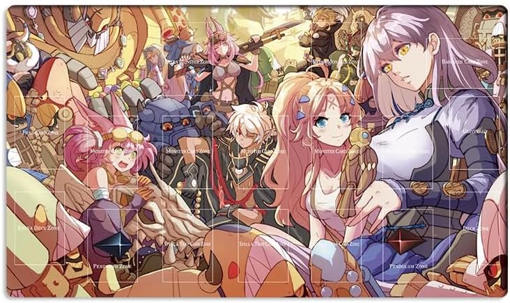 Mlikemat Dogmatika Ecclesia Tri-Brigade Kitt TCG CCG Kartenspielmatte mit Zonen und Tasche (ZD039-07