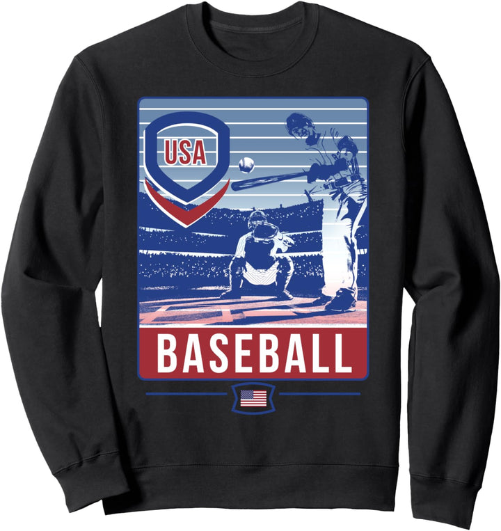 Trendy USA Baseball Stars Sweatshirt