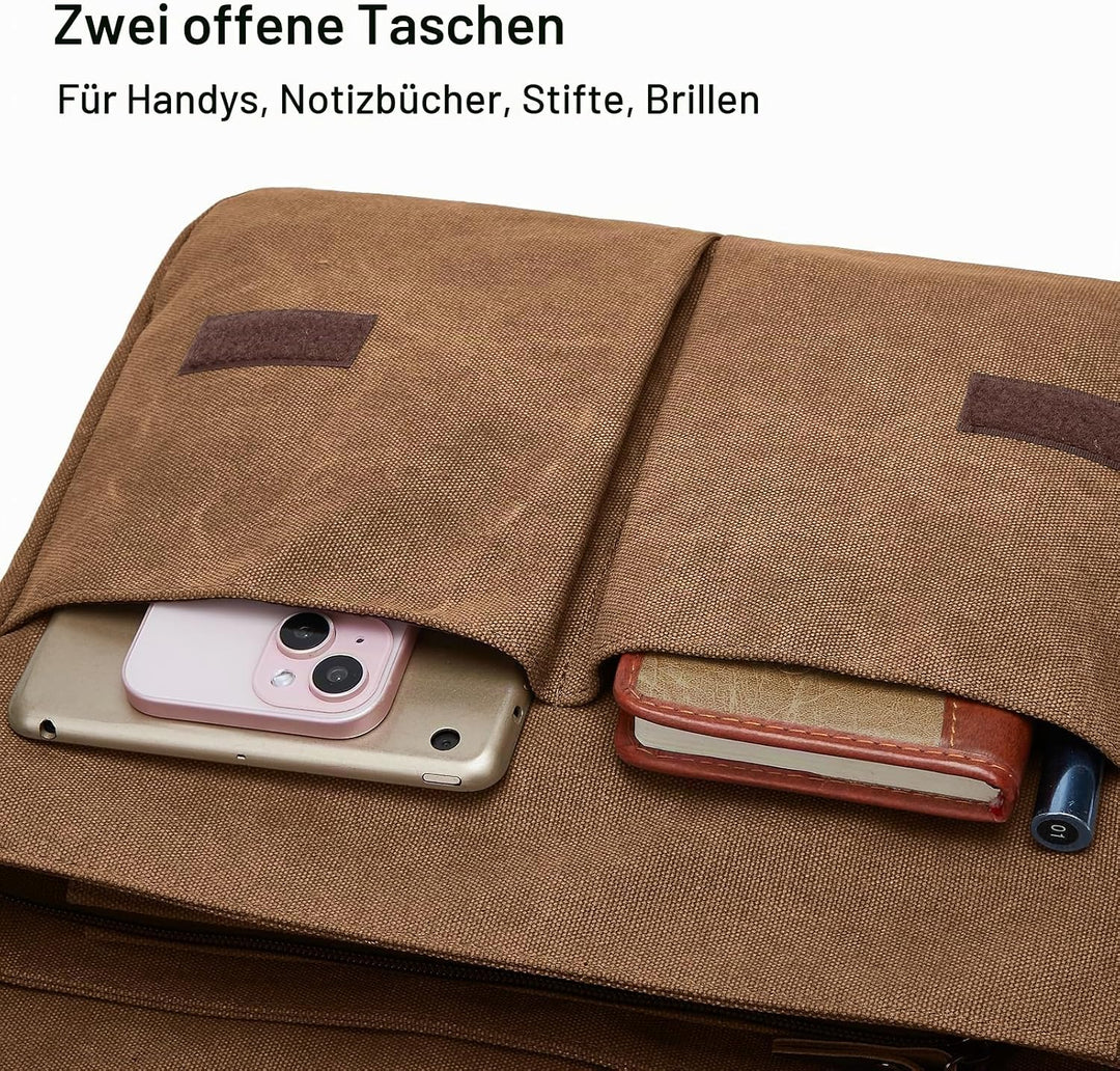 ZHIERNA Umhängetasche Herren für Herren und Damen, Canvas Messenger Bag, Vintage schultertasche für