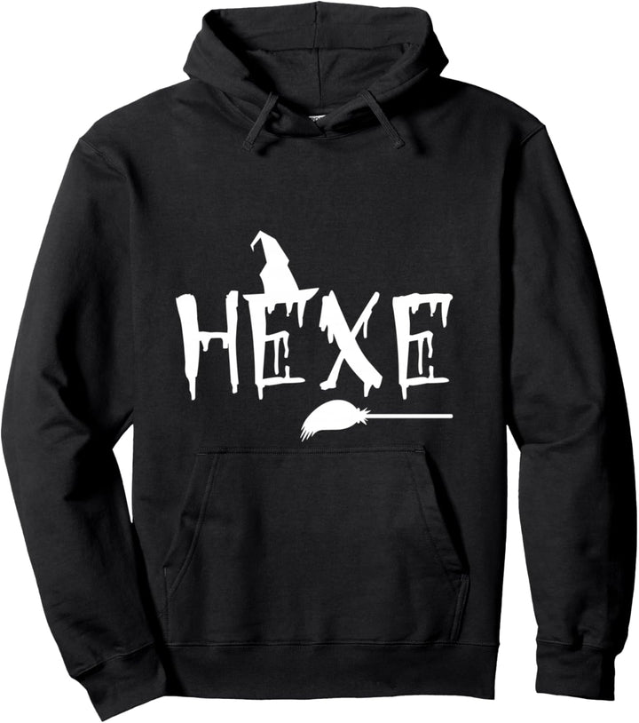 Hexen Hexe mit Schriftzug Damen Mädchen Frauen Pullover Hoodie