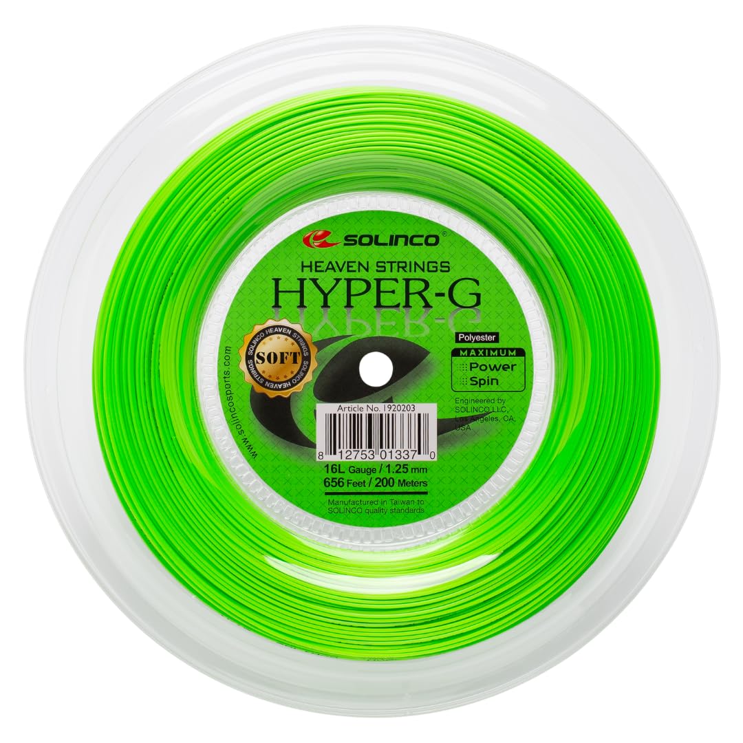 Solinco Hyper-G Soft Tennissaitenrolle 18, 18