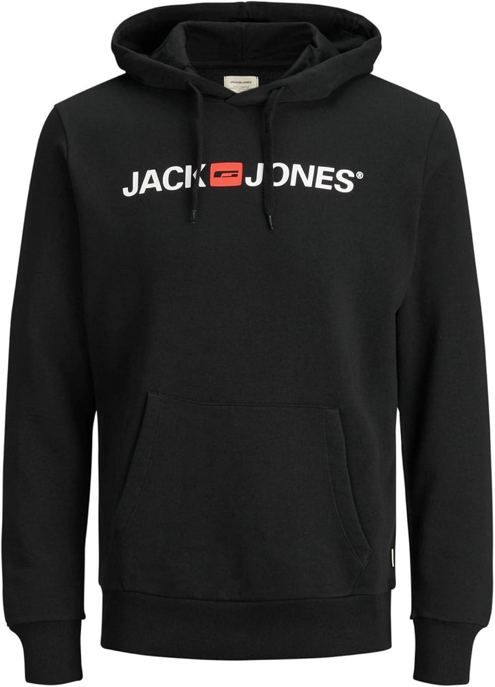 JACK &amp; JONES Male Kapuzenpullover 2er-Pack Logo Kapuzenpullover XXL 2er Pack (Hellgrau Schwarz), XXL