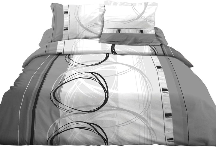 Le linge de Jules Doppelbett, Baumwolle, grau Doppelbett Grau, Doppelbett Grau