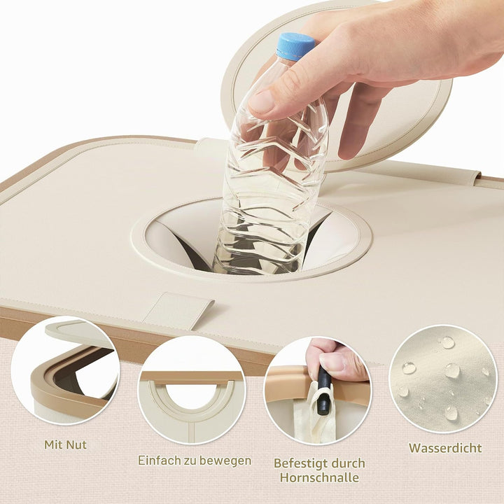 YOUDENOVA 100L Pfandflaschen Sammelbehälter mit Deckel &amp; Geruchsdicht, Mülleimer Küche, Flaschensamm