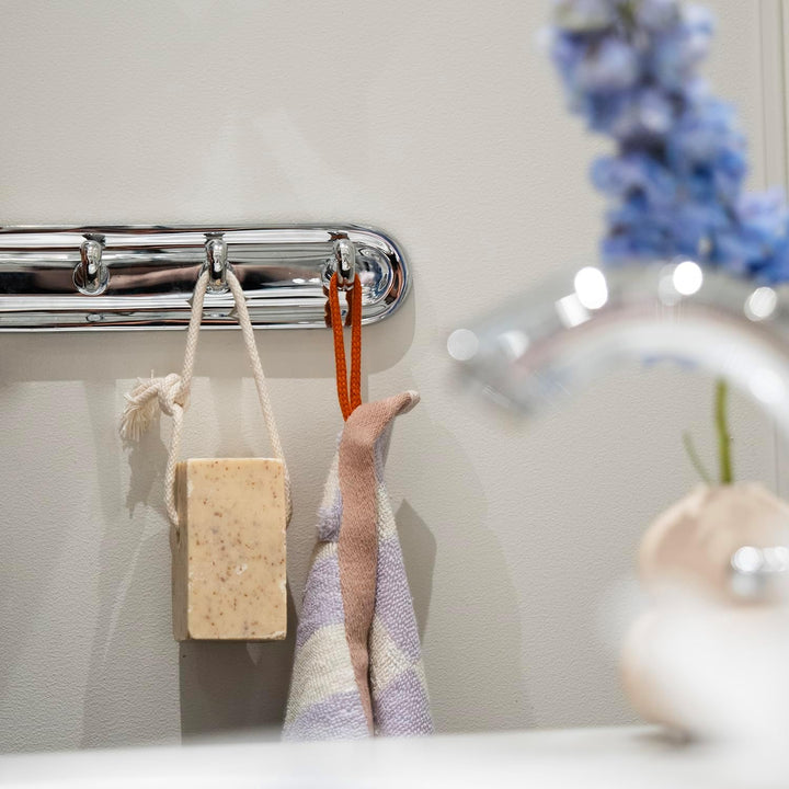 Smedbo "Villa" Quadruple Towel Hook, Polished Chrome