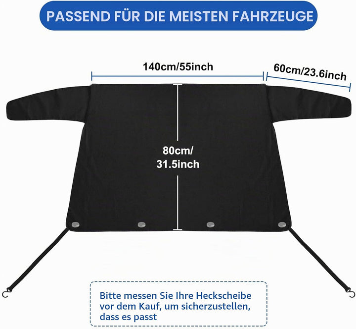 AYAMAYA Heckscheibenabdeckung Auto Heckscheibe Scheibenabdeckung Winter mit Magnet, Auto Eisschutz F