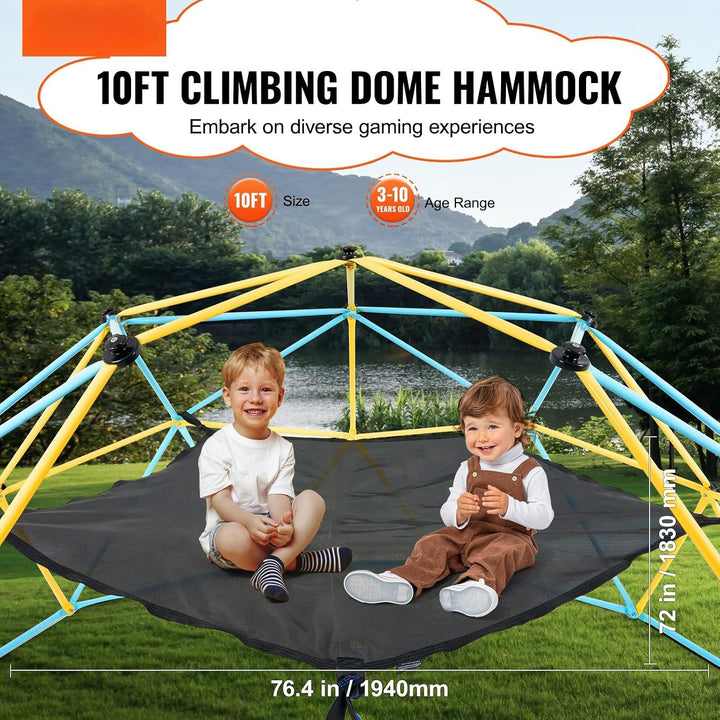 Kletterdom Hangematte Schwarz 304,8 cm Tragkraft 158 kg