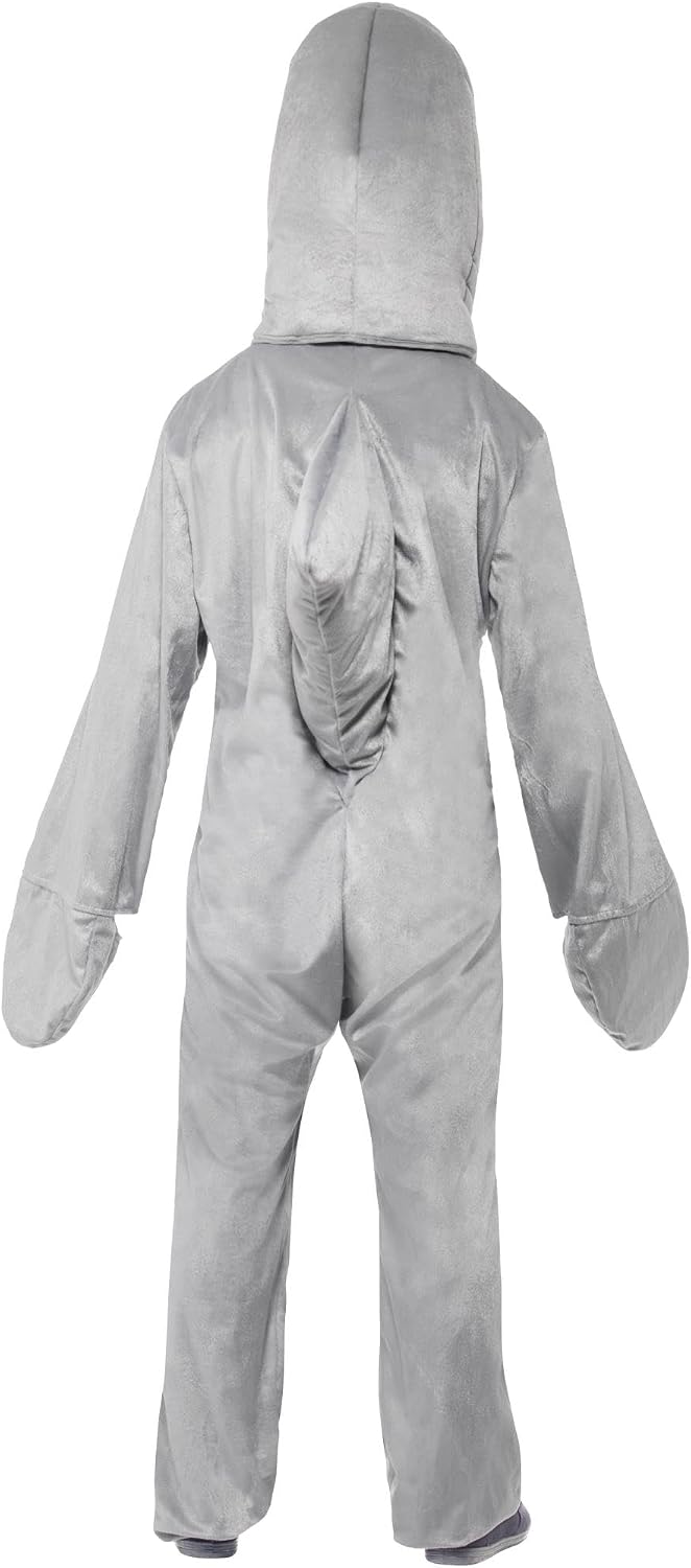 Smiffys, Herren Hai Kostüm, Bodysuit und Kopfteil, One Size, 43815 Einheitsgrösse, Einheitsgrösse