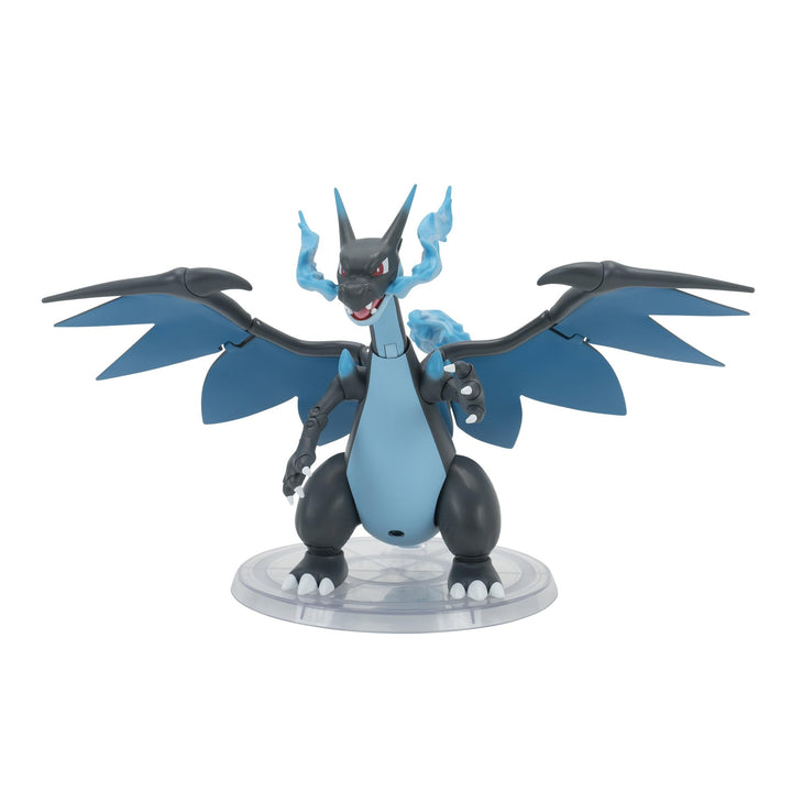 Pokémon PKW3428 - 15cm Select Figure - Mega-Glurak X, offizielle bewegliche Figur