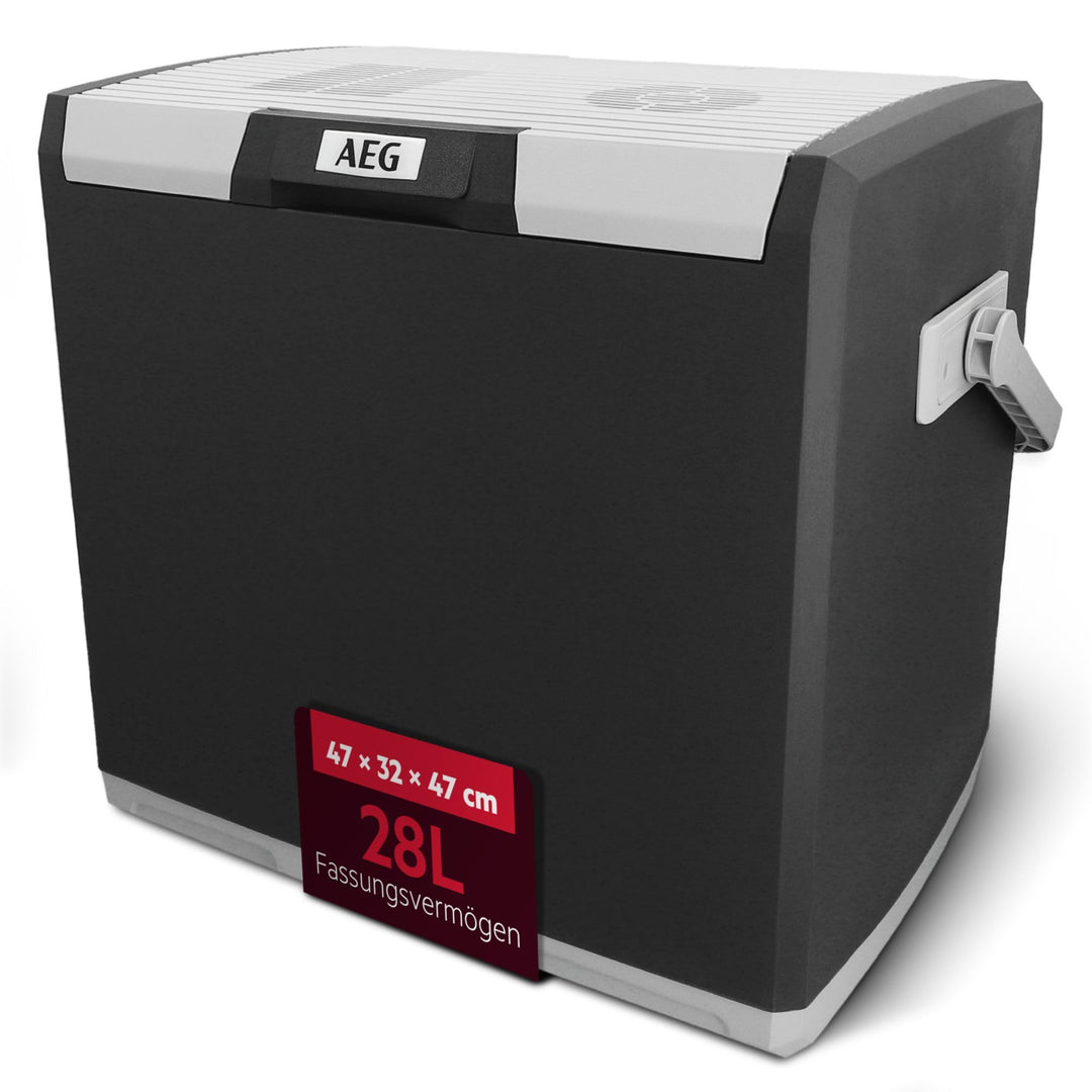 AEG Automotive Thermoelektrische Kühlbox KK 28 Liter, 12/230 Volt für Auto und Steckdose 28 Liter