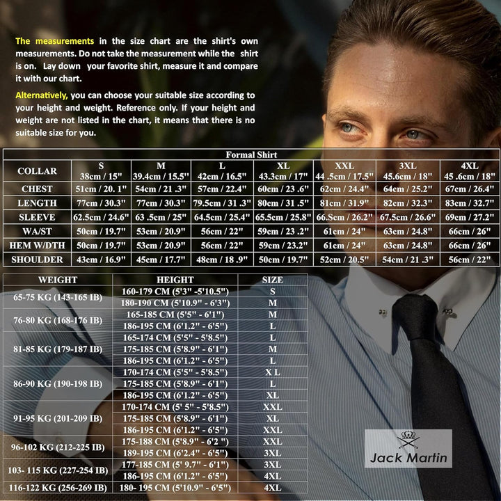 Jack Martin London Hemd mit Rundkragen für Herren | Slim-Fit-Businesshemden &amp; Freizeithemden mit Run