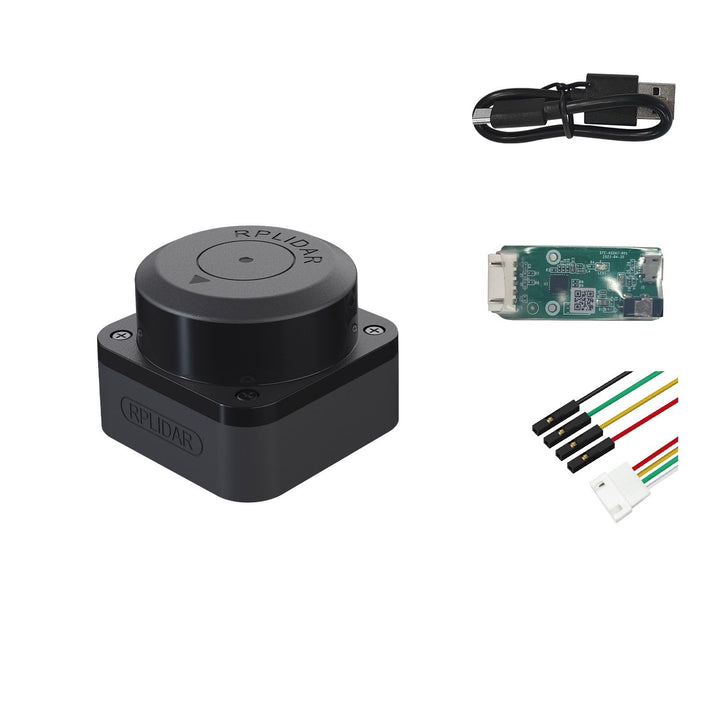WayPonDEV RPLIDAR C1M1 360 Grad 2D Lidar Sensor, 12 Meter Scanning Radius Ranging Module Kit, SLAM R