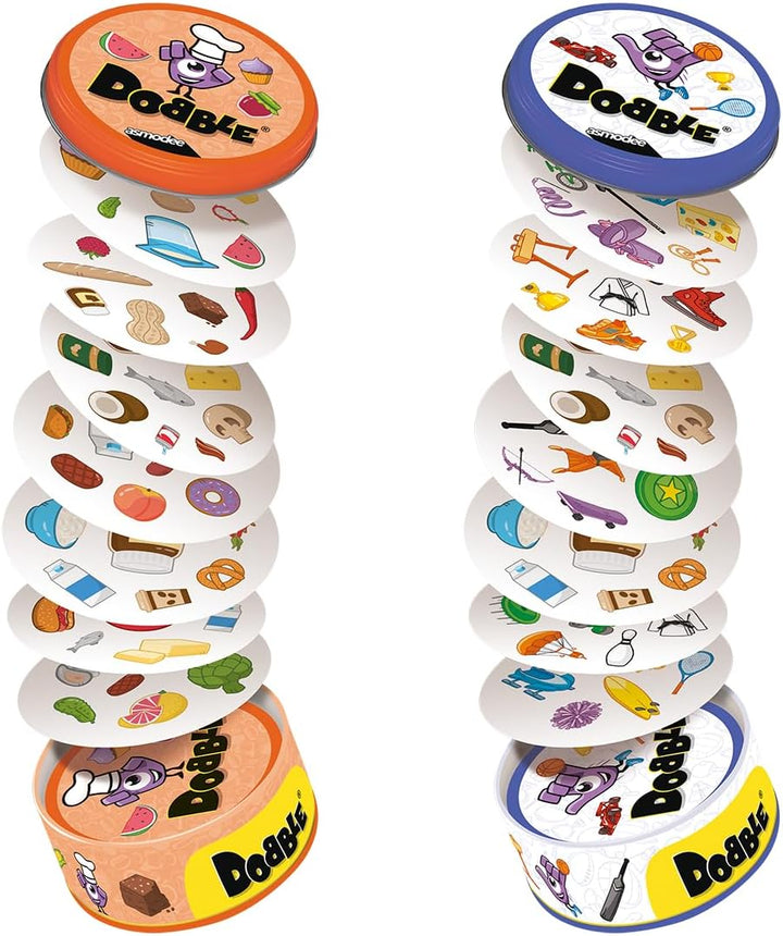 Asmodee, Dobble Superpack, Rasantes Familienspiel, Mehrsprachig