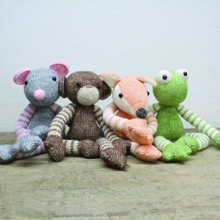 Hardicraft Strickpaket Strickset zum selber Machen mit Anleitung und Material für Tinus Frosch, ca.