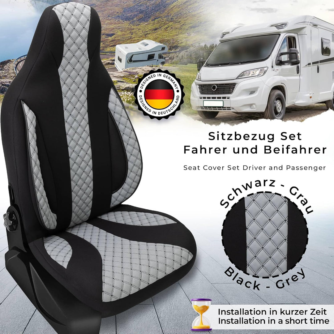 BREMER SITZBEZÜGE Wohnmobil Schonbezüge für Ford Transit Custom Vanestro Atlantic Titanium WPL401 WP