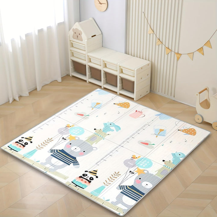 Krabbelmatte Baby Faltbar Spielmatte Baby Faltbar Kindermatte Doppelseitig XPE Matte, Wasserdicht ru