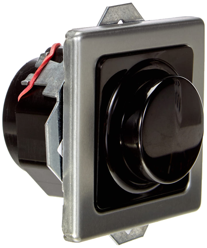 Kopp Vision Stahl, Druck-Wechsel-Schalter, Kombigerät, LED-Dimmer, für Glüh-Lampen, 230V Halogenlamp