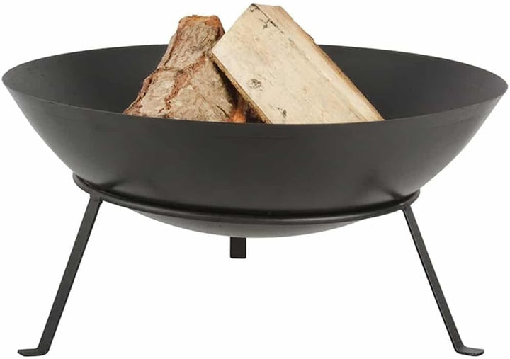 Esschert Design FF267 Serie Feuerschale mit Beinen, Schwarz Medium, Medium