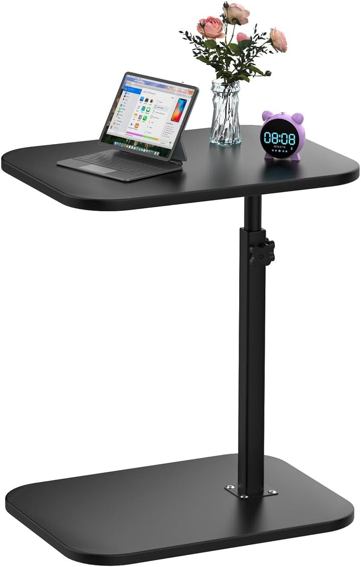 Mobiler Betttisch, Beistelltisch, PC-Halterung für Wohnzimmer, Büro, Schlafzimmer, Bremsen zur Stabi