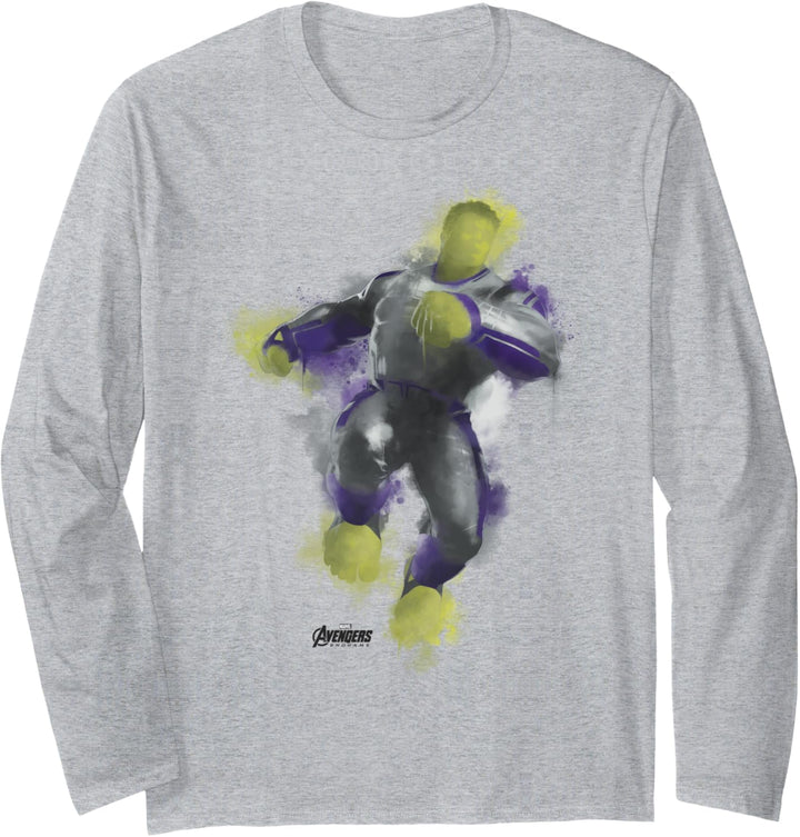 Marvel Avengers: Endgame Hulk Spray Paint Portrait Langarmshirt
