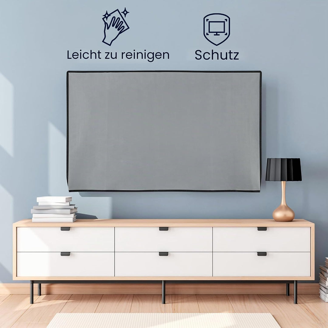 kwmobile 55" TV Abdeckung Indoor - Fernseher Hülle Bildschirmschutz Abdeckung - TV Bildschirm Staubs