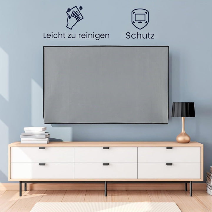 kwmobile 55" TV Abdeckung Indoor - Fernseher Hülle Bildschirmschutz Abdeckung - TV Bildschirm Staubs