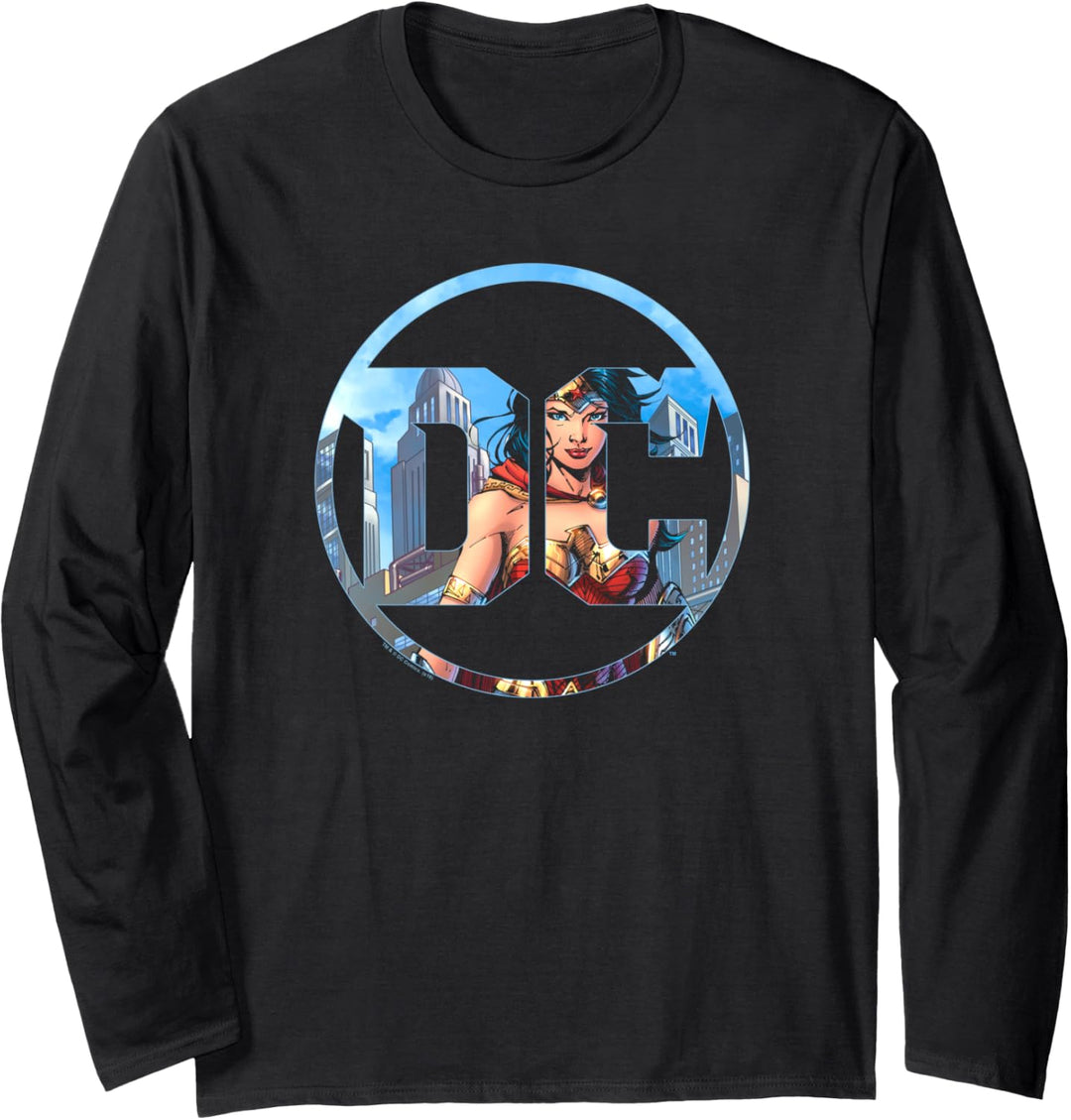 Wonder Woman DC Comics Logo Langarmshirt