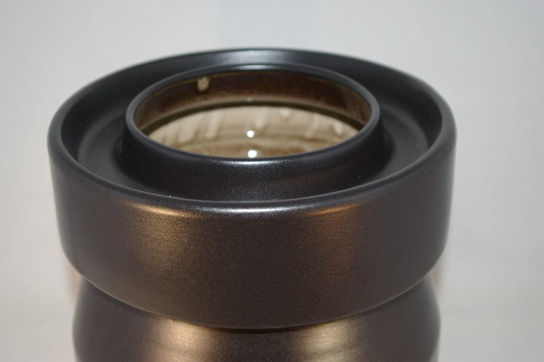 Fermentiertopf 8 Liter schwarz matt aus Steinzeug