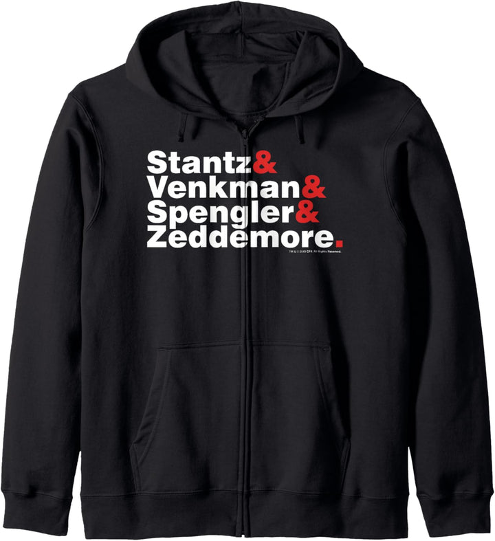 Ghostbusters White &amp; Red Name Stack Kapuzenjacke
