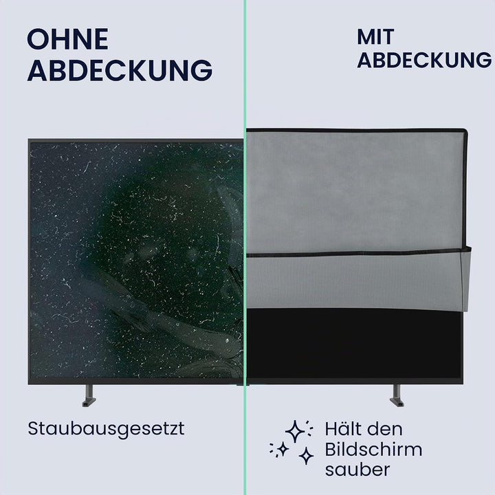 kwmobile 55" TV Abdeckung Indoor - Fernseher Hülle Bildschirmschutz Abdeckung - TV Bildschirm Staubs