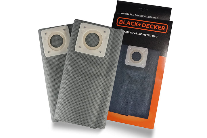 Black+Decker, Waschbare Stofffilterbeutel, Fabric, Grau 30-l-Stofffilterbeutel, 30-l-Stofffilterbeut