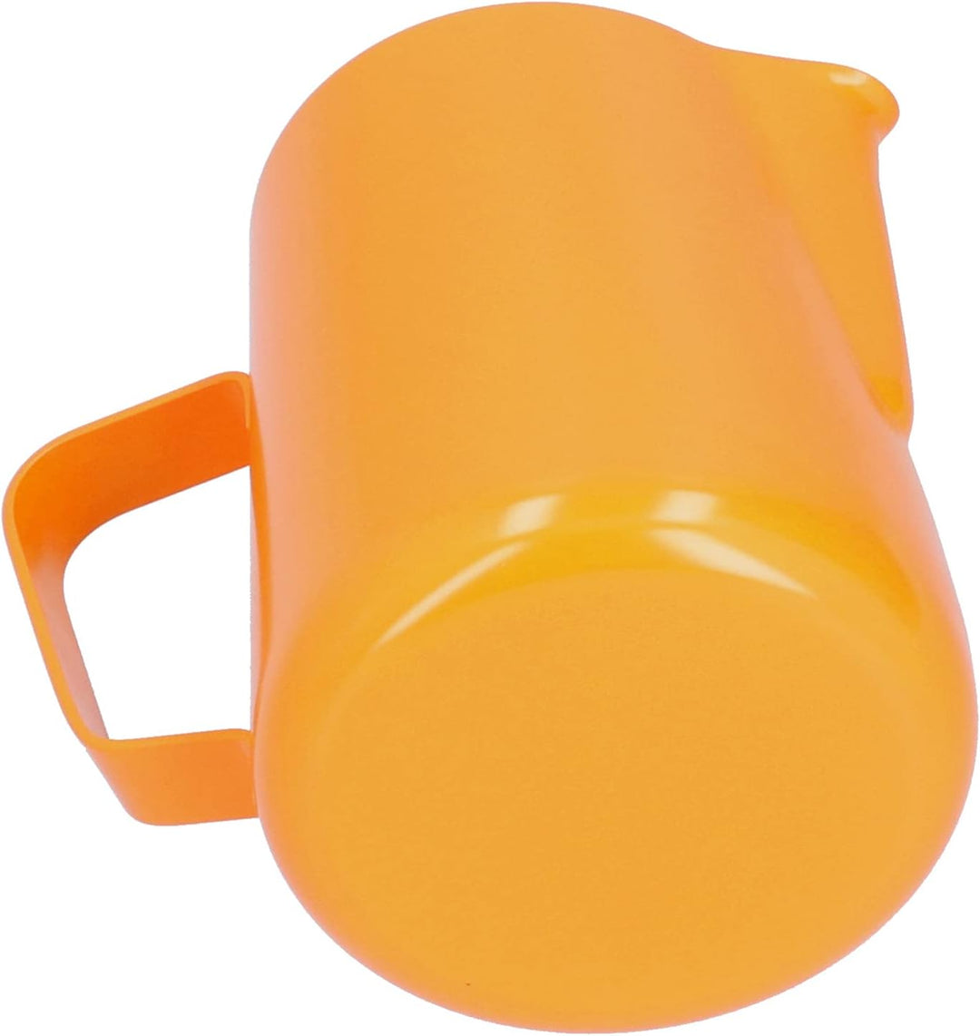 Domary 600-ml-Milchaufschäumkrug aus Edelstahl mit Spitzem Ausguss und Komfortablem Griff für Latte