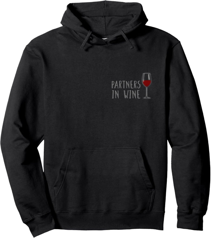 Weintrinker Wein Bekleidung Partners In Wine Rotwein Outfit Pullover Hoodie