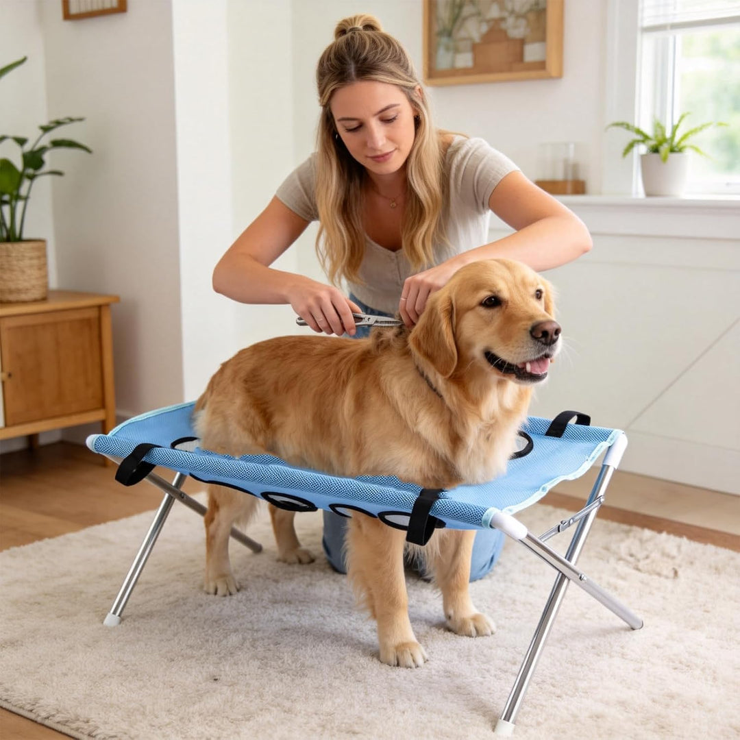 Haustierpflege-Hängematte, Hammock für Hunde Krallenschneider，Schwarz, Schwarz