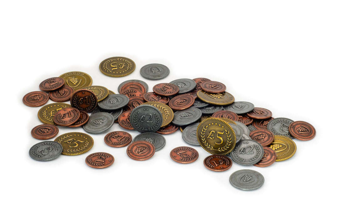 Stonemaier Games 304 - Viticulture Metal Lira Coins