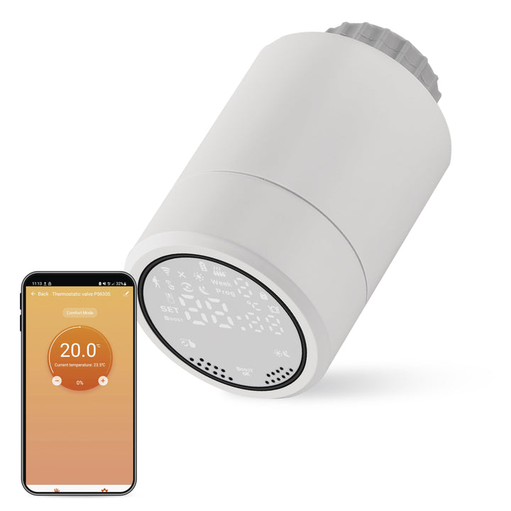 EMOS GoSmart Heizkörperthermostat mit App, programmierbarer ZigBee Smart Home Thermostat, einstellba