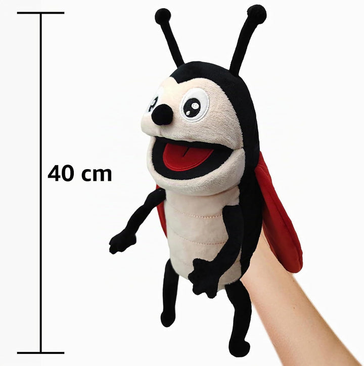 Insekten-Handpuppen für Kinder, Kleinkinder, inklusive Bienen, Schmetterlingen, Libellen usw. mit be