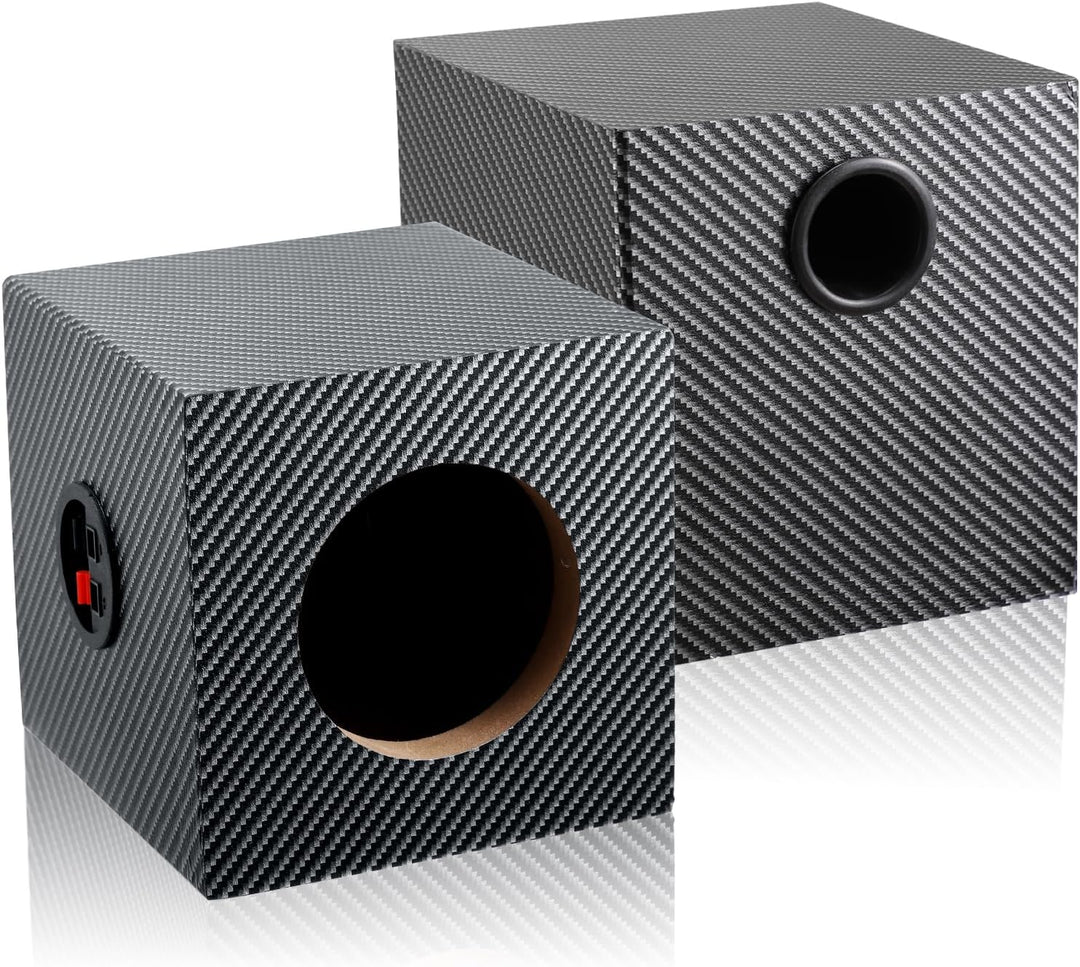 Subwoofer-Box, 10,2 cm (4 Zoll) PVC-Finish, einzelnes Auto-Lautsprechergehäuse, Auto-Audio-Gehäuse,