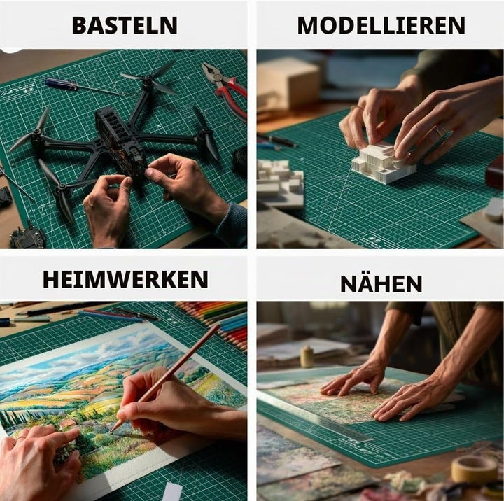 La Canilla Schneidematte A1 Selbstheilend (60x90 cm - 36x24") Cutting Mat Schneideunterlage für Bast