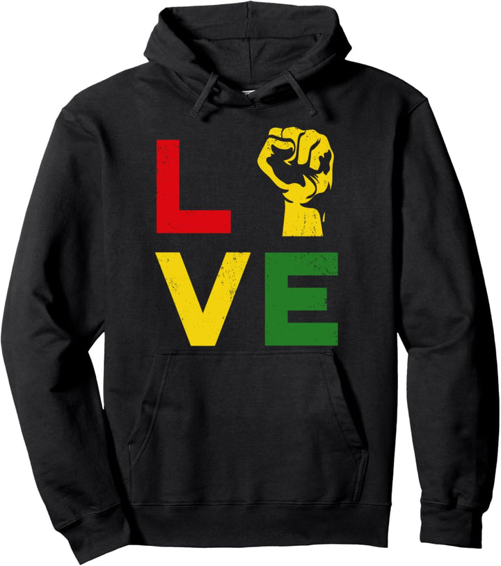 Juneteenth Vintage Liebe Emanzipation Tag Melanin Schwarz St Pullover Hoodie