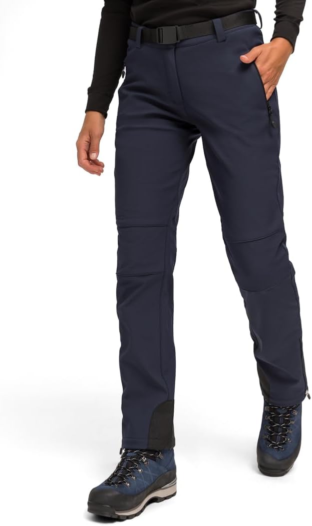 Maier Sports Tech Pants W, Warme Damen Wanderhose, Wasserabweisende Softshell-Outdoorhose für Trekki