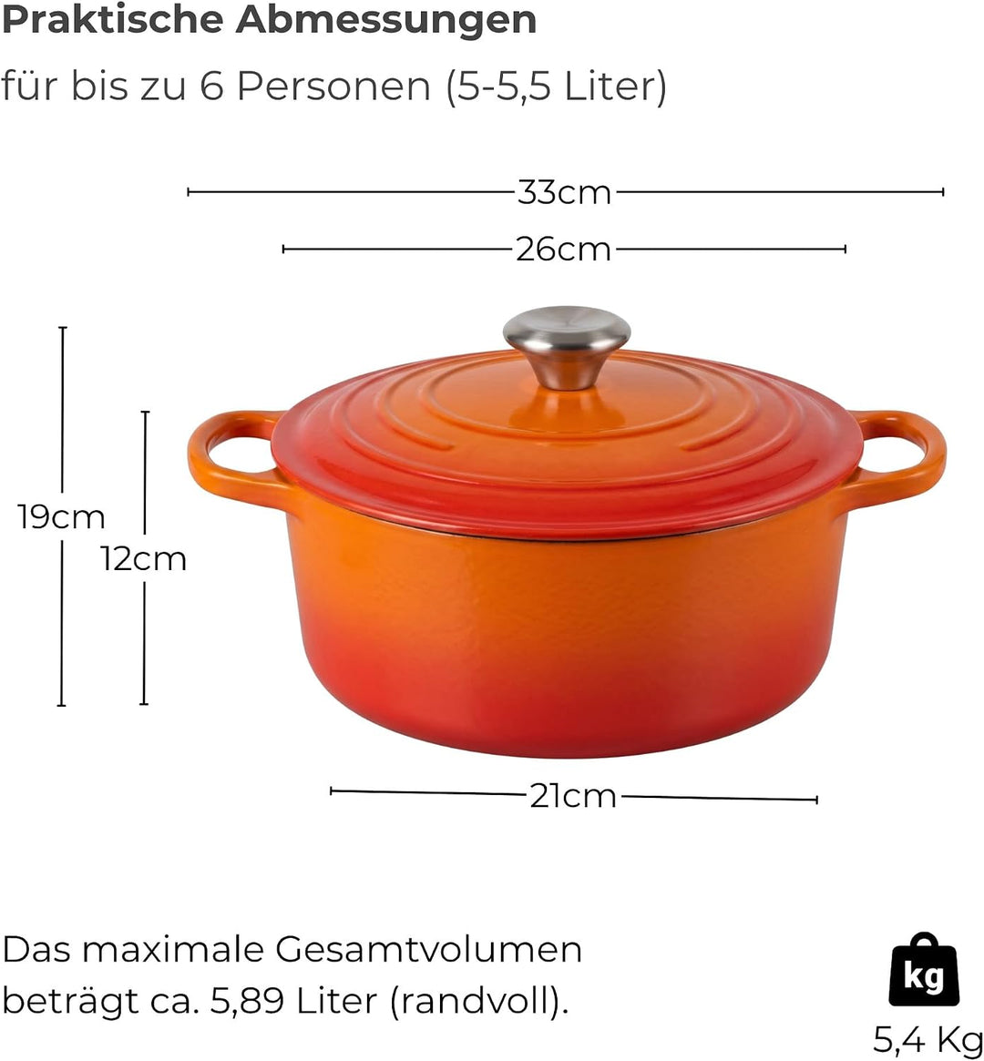 Brotback set Gusseisen Topf Brot Backen Zuhause | emallierter Brotbacktopf mit Gärkorb und Deckel |