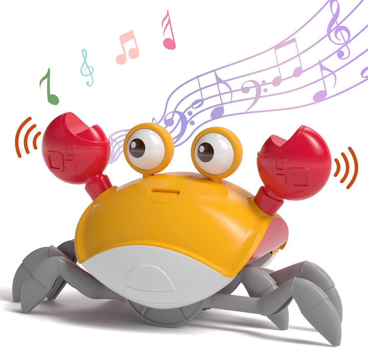 Sensorische Krabbe, Interaktive Musikkrabbe, die automatisch Hindernissen ausweicht, elektronische M