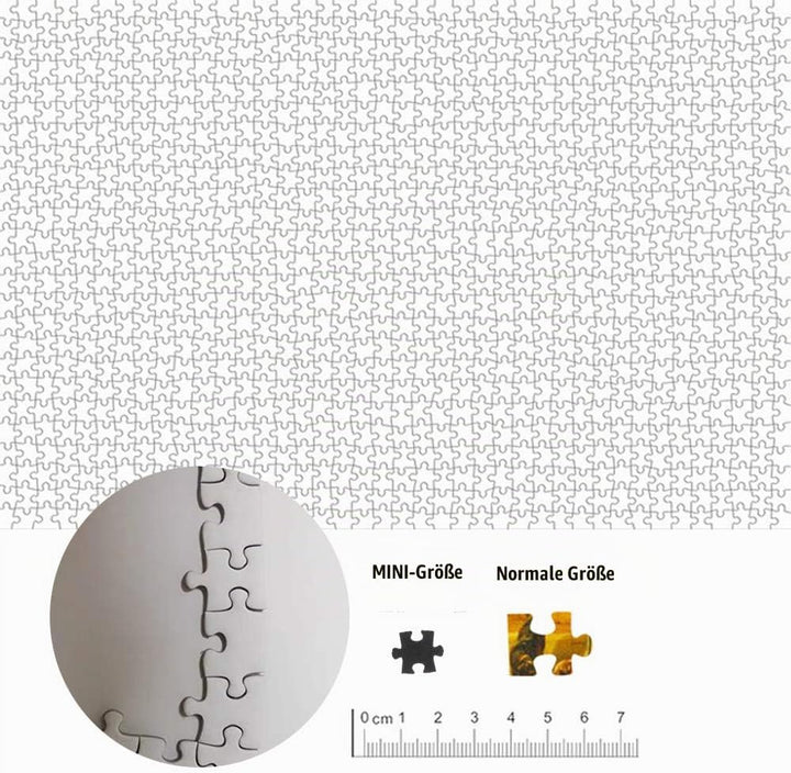 1000 Teile Mini Weiss Puzzle, Blanko Puzzle Zum Selbst Bemalen, 42cm*29.7cm 2mm Schwieriges Rahmen P