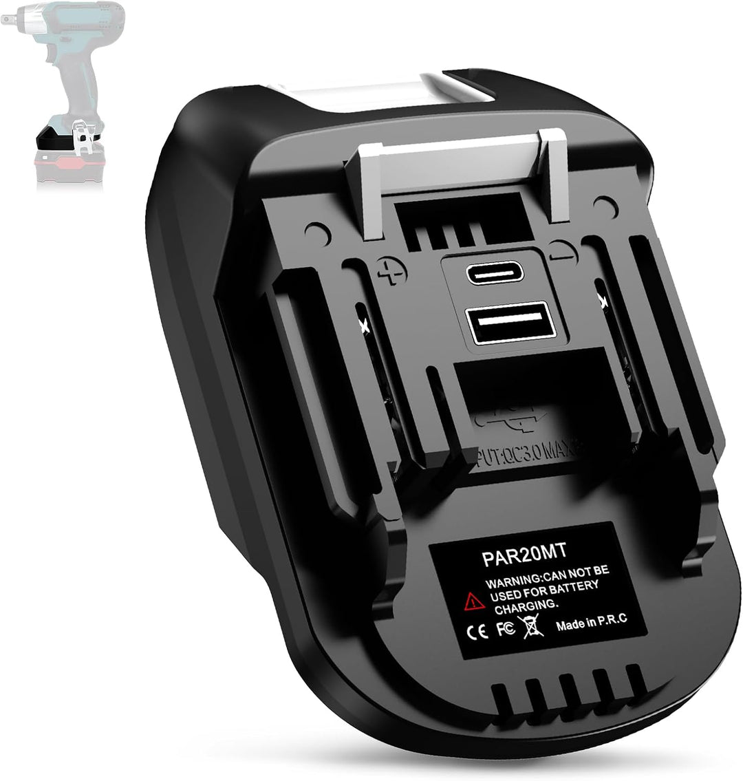Akkuadapter für Parkside zu für Makita,Konverter mit USB Batterieadapter