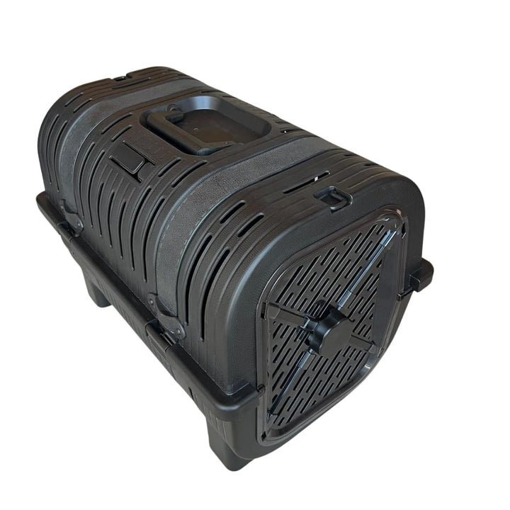 Mamapetz Lull Carrier Premium Haustier Transportbox Hund &amp; Katze Sicher &amp; Stilvoll (Schwarz), Schwar