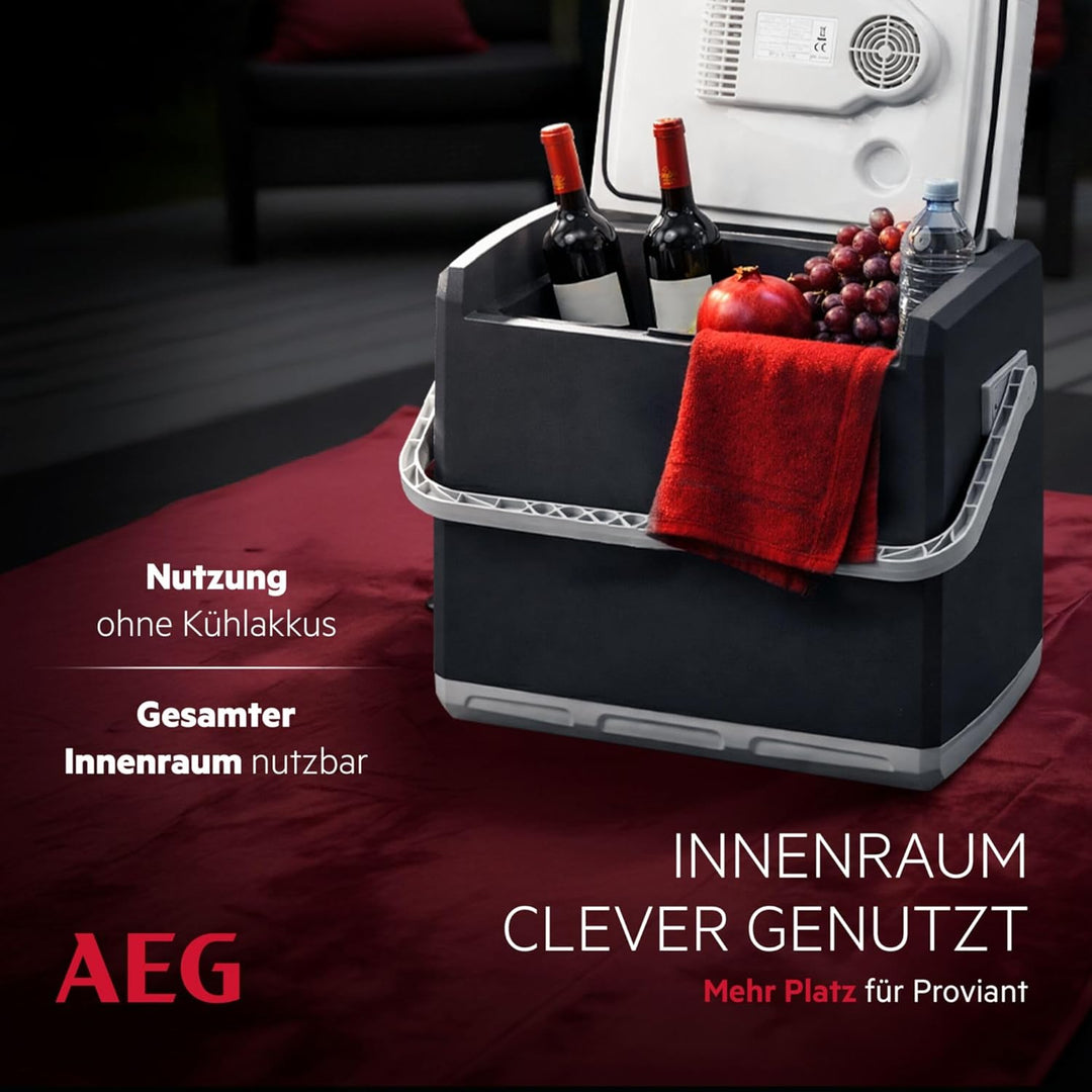 AEG Automotive Thermoelektrische Kühlbox KK 28 Liter, 12/230 Volt für Auto und Steckdose 28 Liter