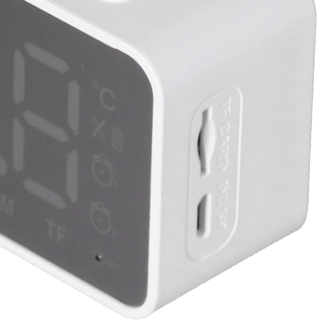 Sorandy G50 Multifunktionaler Digitaler Wecker, Grosser Display-Wireless-Radiowecker, BT-Lautspreche