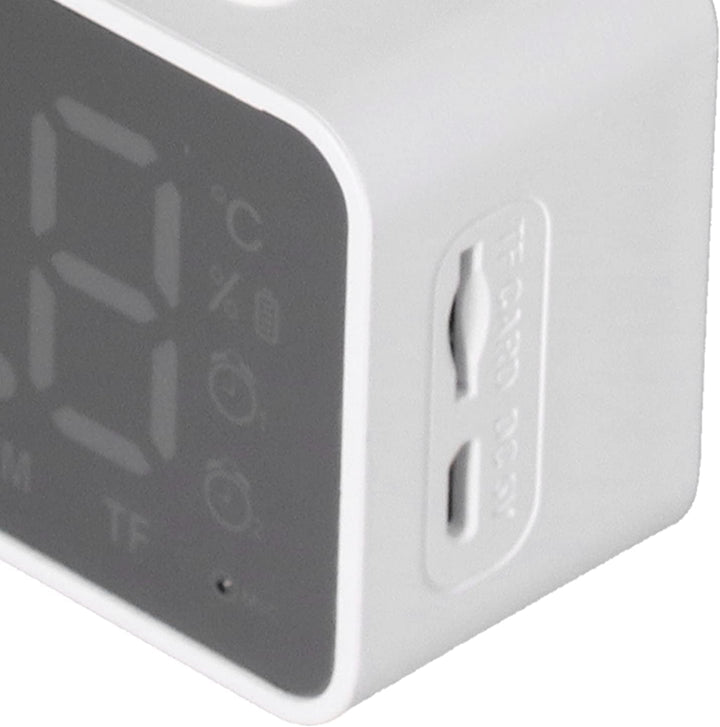 Sorandy G50 Multifunktionaler Digitaler Wecker, Grosser Display-Wireless-Radiowecker, BT-Lautspreche